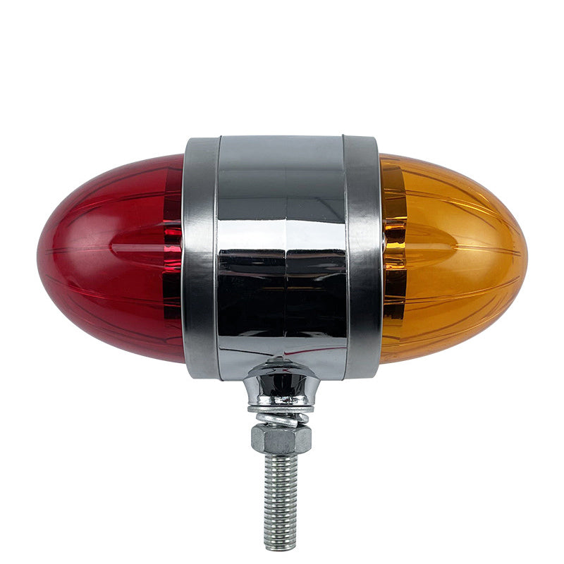 2 Pieces Amber/Red LED Dual Rotating Watermelon Lights