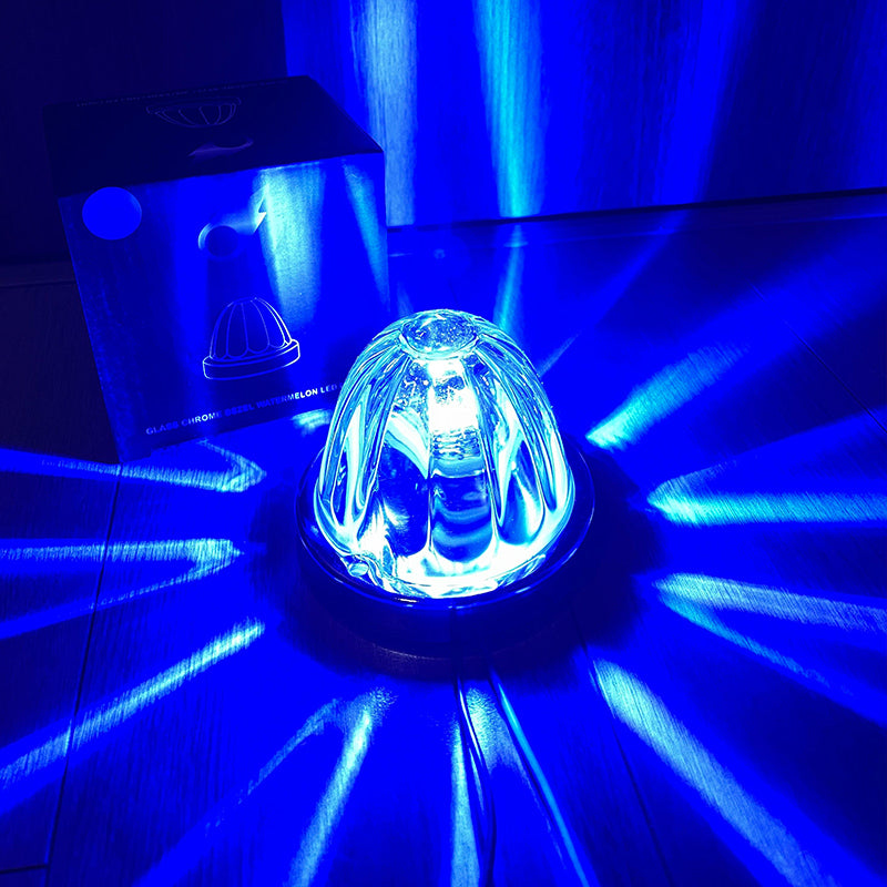 2 Pieces Amber Glass Lens Watermelon Lights