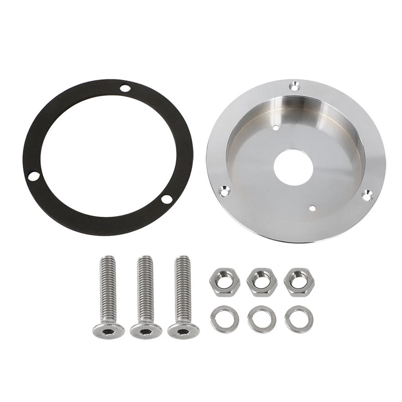 2Pcs Watermelon Lights Bunk Adapter, Stainless Steel Round Marker Light Bezel Cover