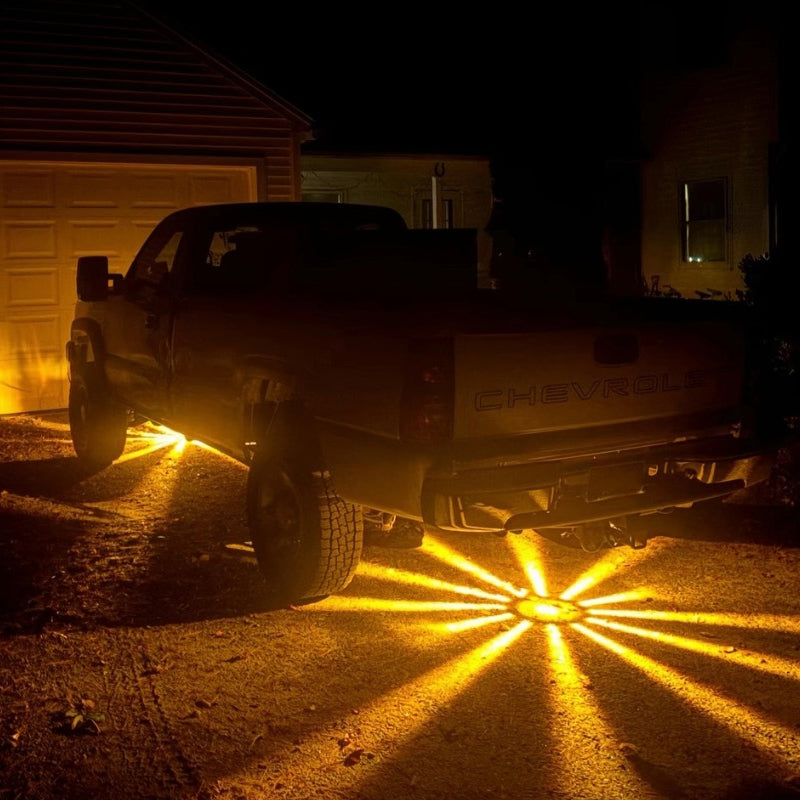 2 Pieces Amber Glass Lens Watermelon Lights