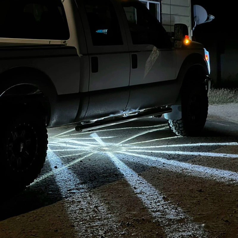 2 Pieces White Glass Lens Watermelon Lights