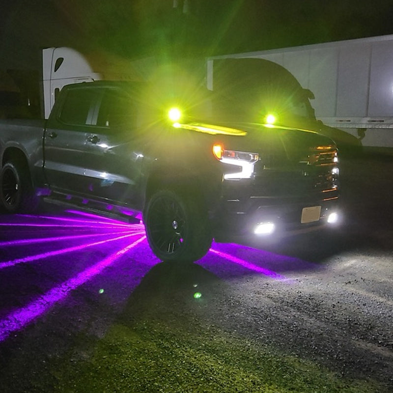 2pcs Plastic Lens Watermelon Light Strobe Truck LED Signal Light Truck Side Light