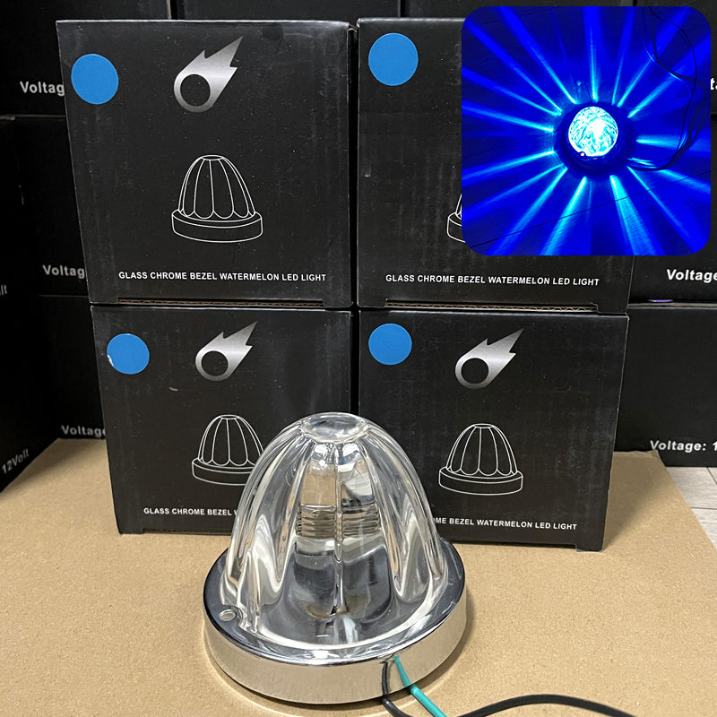 4 Pieces Green Glass Lens Watermelon Lights