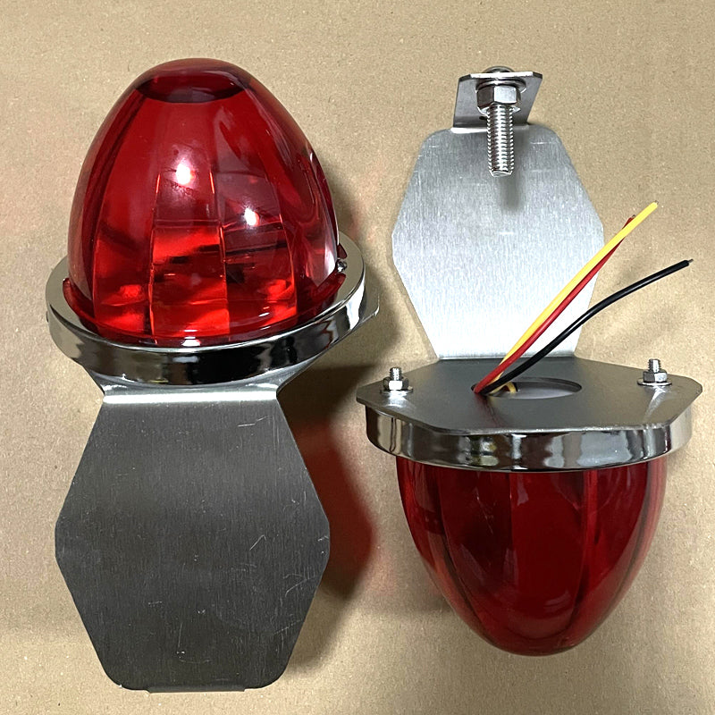 2Pcs stainless steel brackets specifically designed for watermelon-shaped turn signals