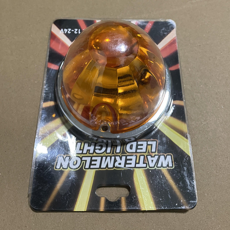 2pcs Plastic Lens Watermelon Light Strobe Truck LED Signal Light Truck Side Light