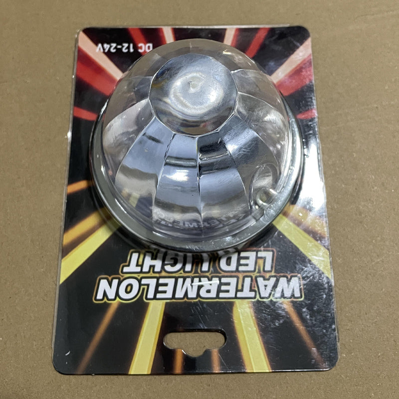 2pcs Plastic Lens Watermelon Light Strobe Truck LED Signal Light Truck Side Light