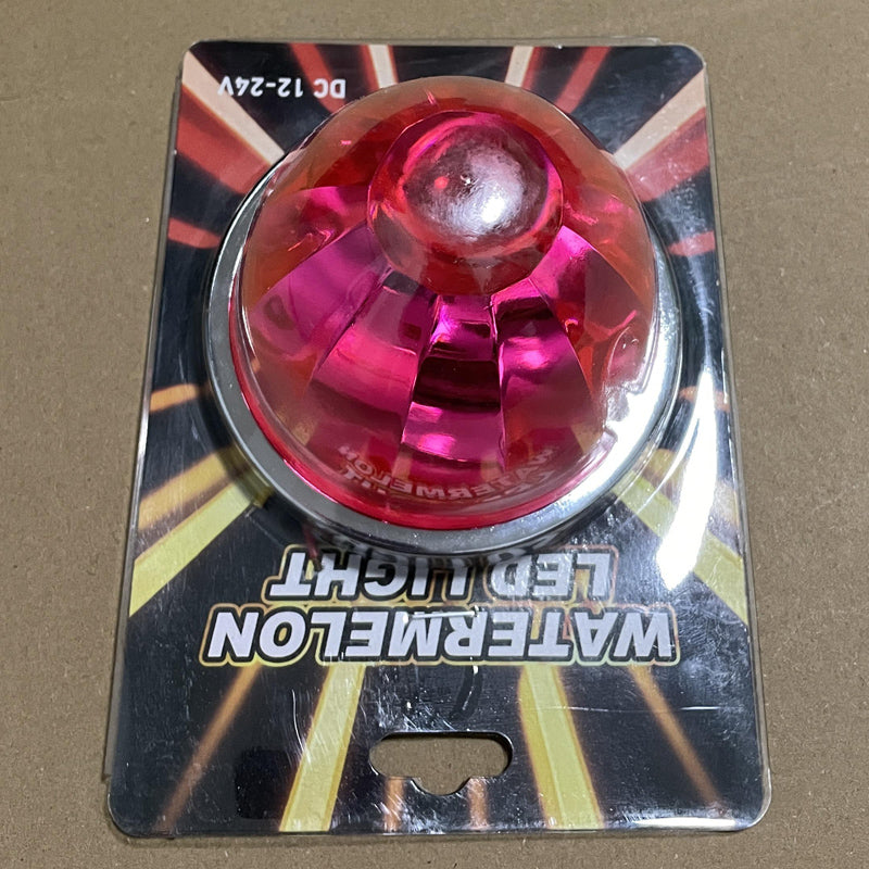 2pcs Plastic Lens Watermelon Light Strobe Truck LED Signal Light Truck Side Light